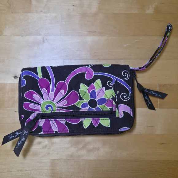 Vera Bradley Purple Punch Wristlet/Wallet - Picture 2 of 4